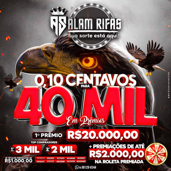 EDIÇÃO ESPECIAL PÁSCOA R$40 MIL EM PRÊMIOS 